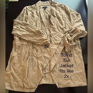 Warm colored tan dress jacket